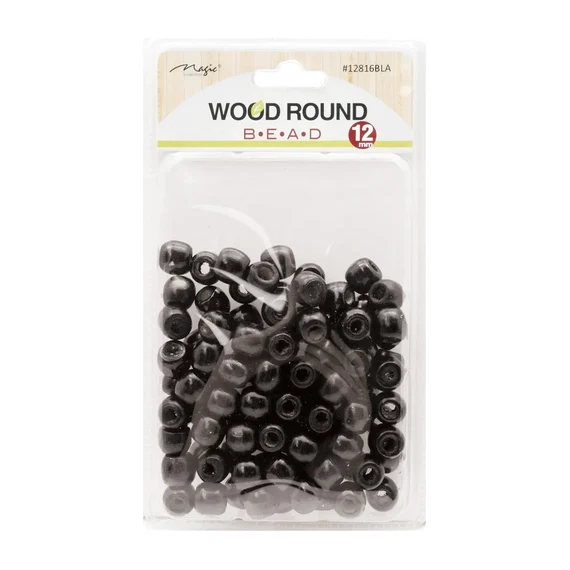 ACCESSOIRES ≡ Perles En Bois Black Large
