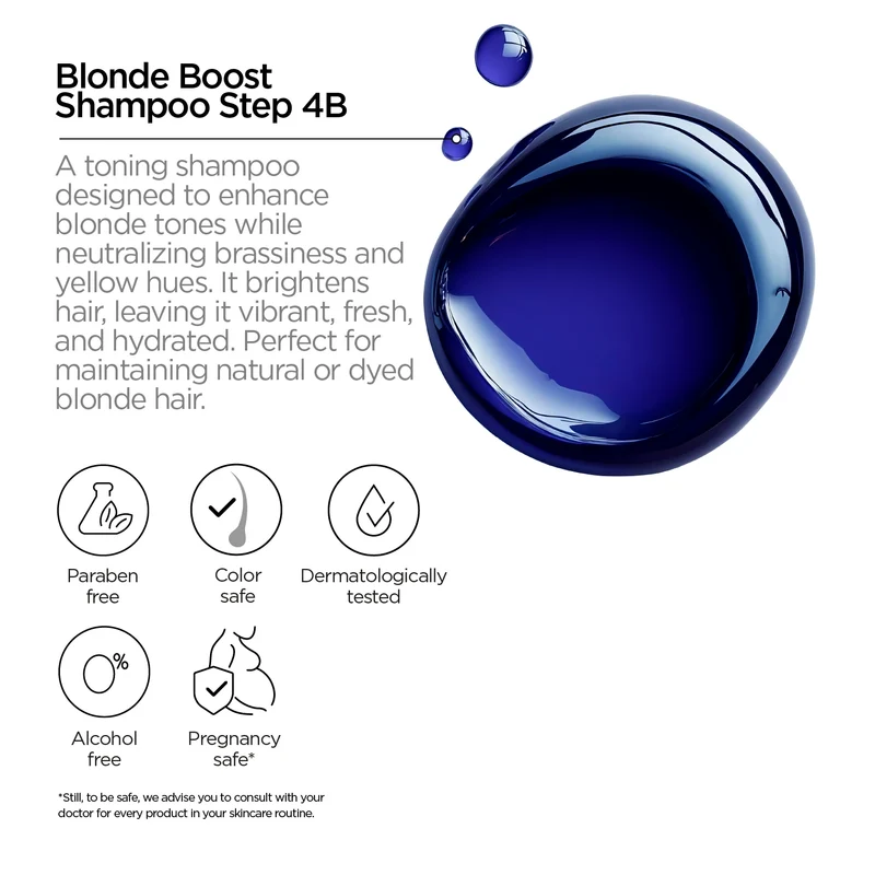 Blonde Boost Shampoo. Step 4B