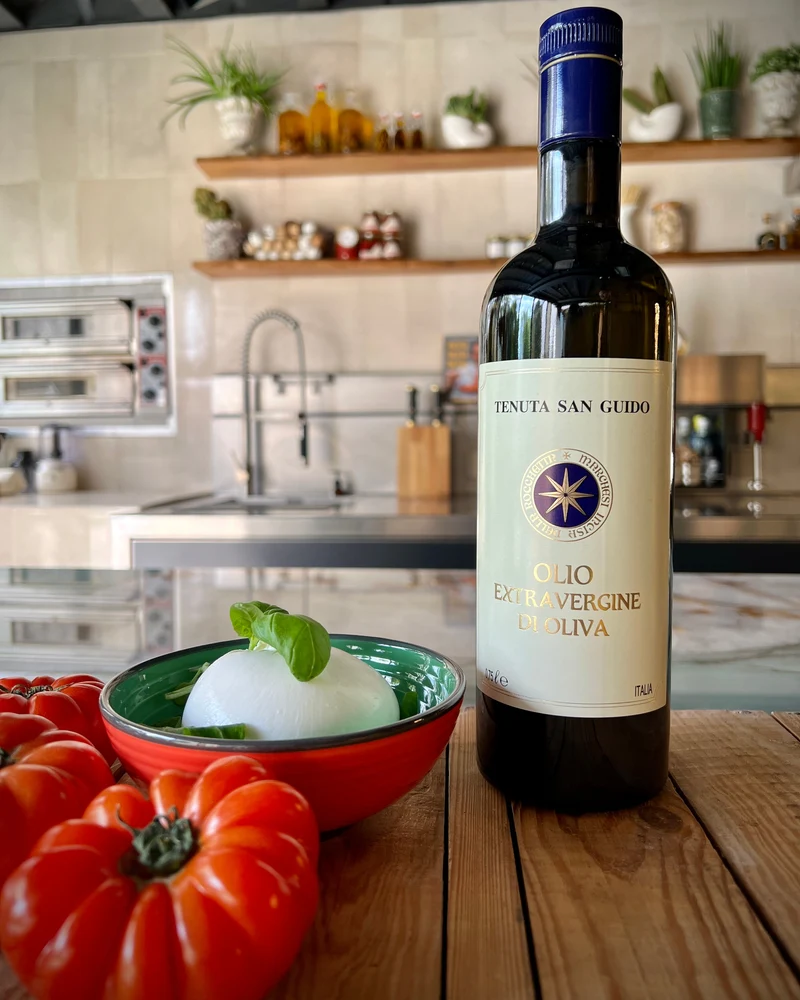 Huile d’olive extra vierge, Tenuta San Guido x Chef Simone Zanoni