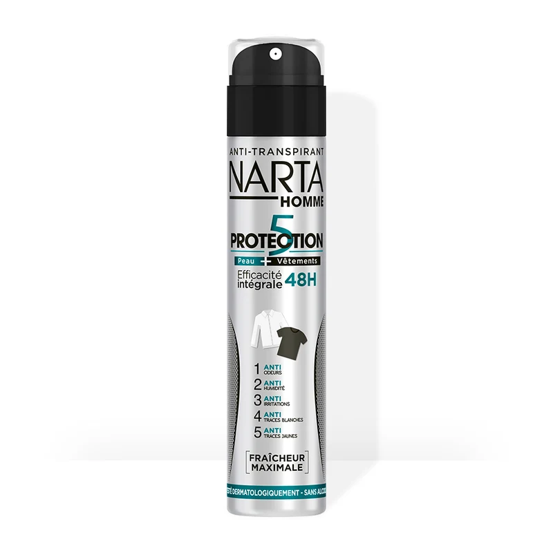 NARTA HOMME ≡ Anti-Transpirant PROTECTION 5