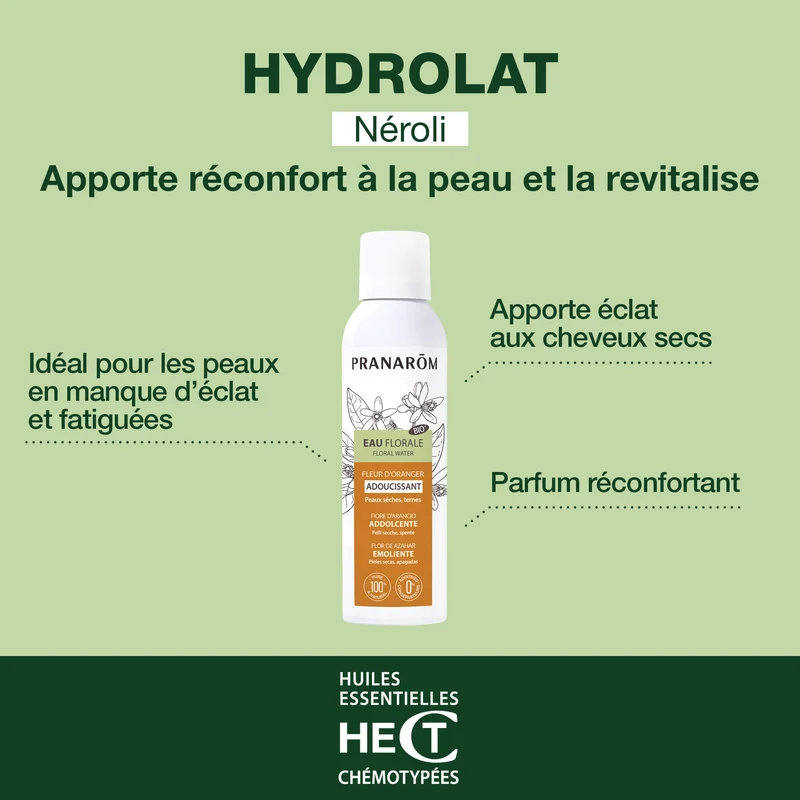 Eeau florale de Fleur d'Oranger - Bio