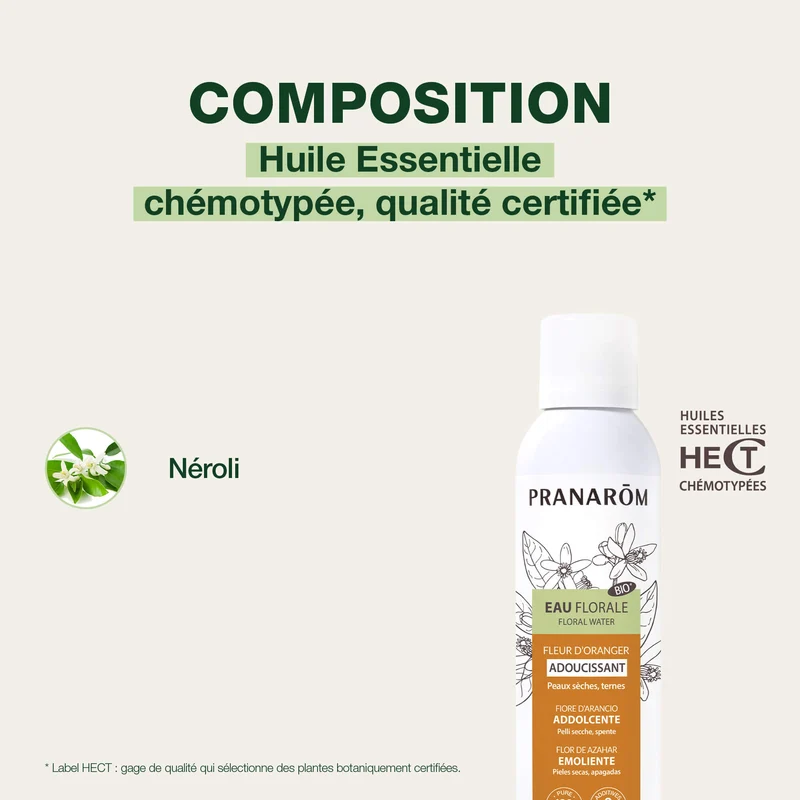 Eeau florale de Fleur d'Oranger - Bio