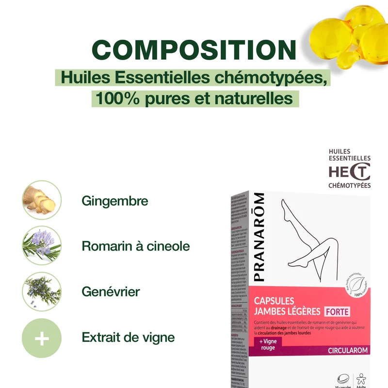 Capsules FORTE - Jambes légères