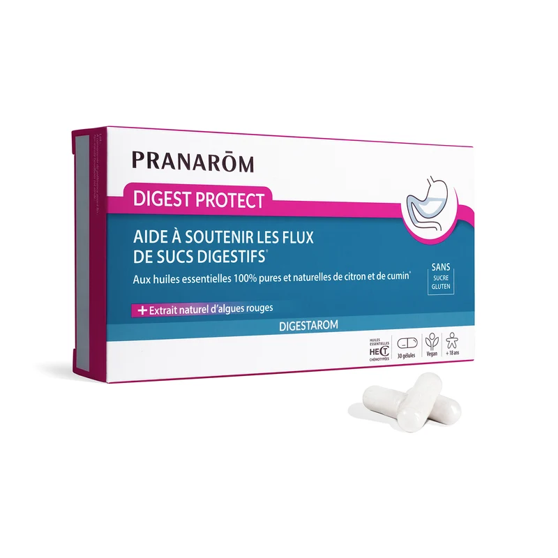 Gélules Digest protect - aide en cas d'inconforts gastriques