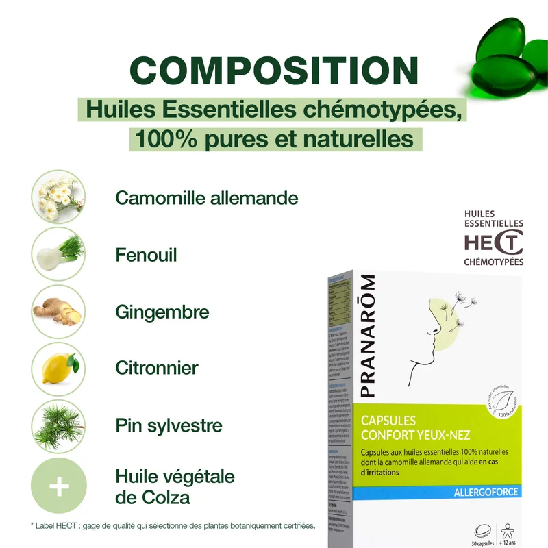 Capsules confort yeux-nez