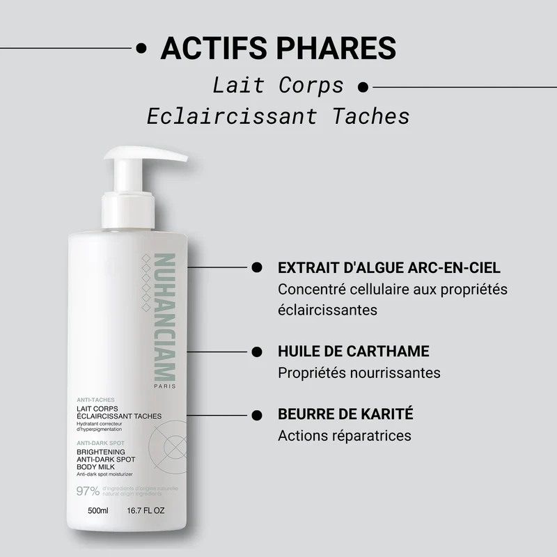 NUHANCIAM PARIS ≡ Lait Corps Eclaircissant Taches