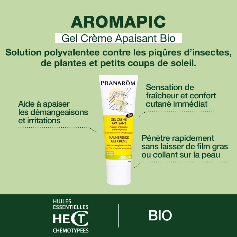 Gel crème apaisant piqûres - Bio