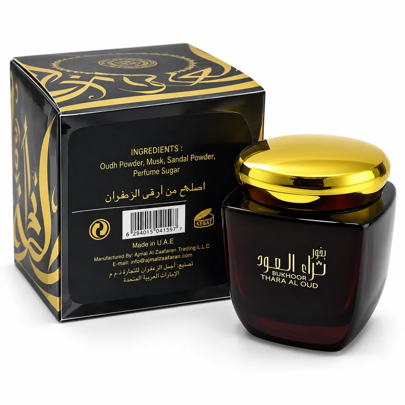 Bakhoor Thara Al Oud 80g – Encens Oriental Oud, Ambre & Santal