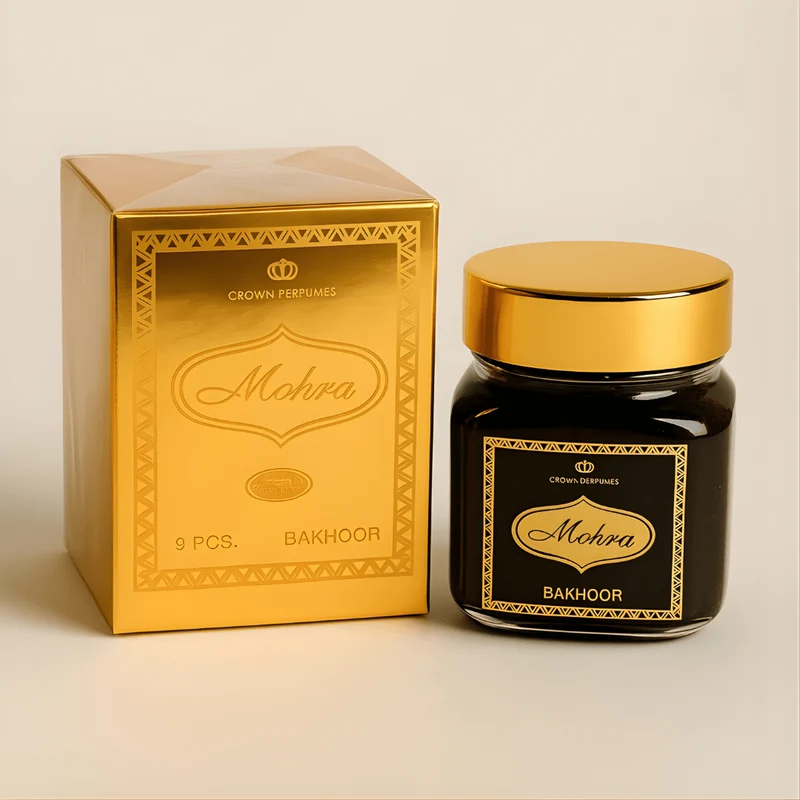 Encens Bakhoor Mohra 50g – Oud Boisé & Floral Raffiné