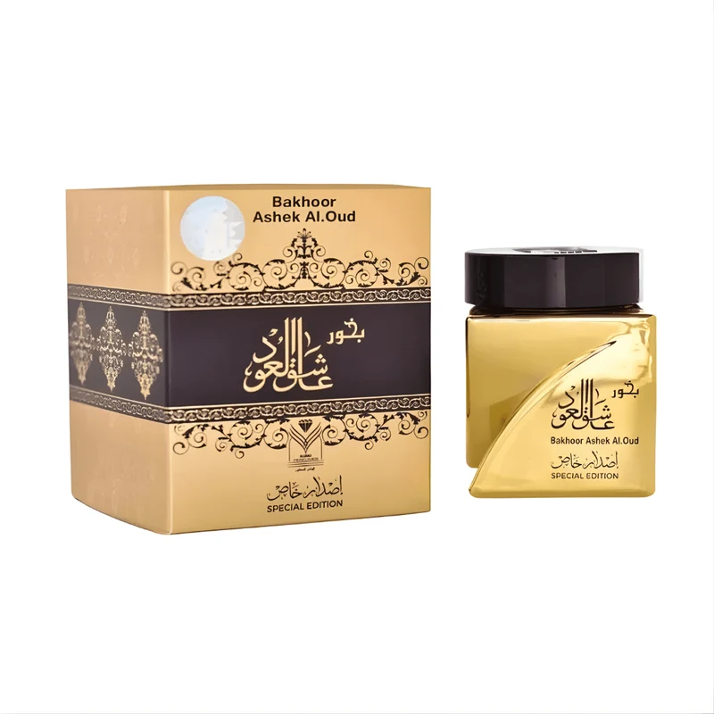 Bakhoor Ashek Al Oud Édition Or 30g – Encens Oriental Luxe Oud & Rose