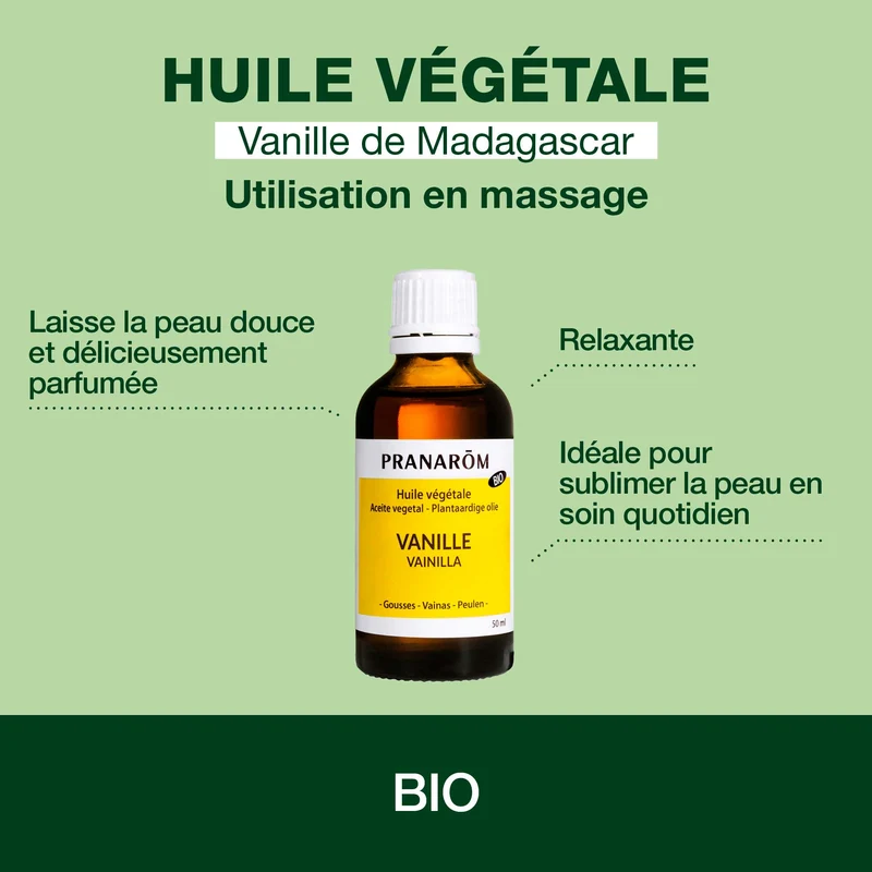 Huile Végétale de Vanille - Bio