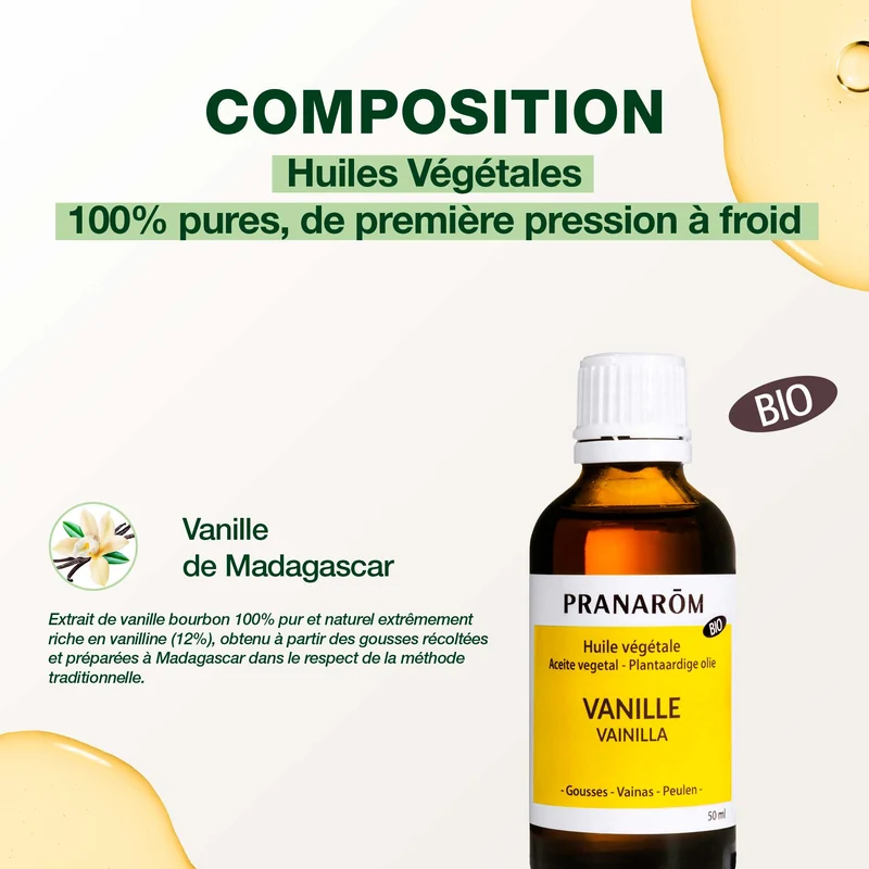 Huile Végétale de Vanille - Bio