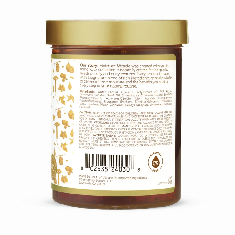 AFRICAN PRIDE MOISTURE MIRACLE ≡ Max Hold Styling Black Castor & Jojoba Oil