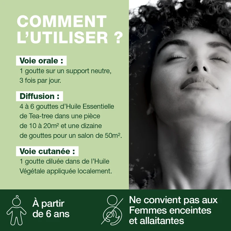Huile Essentielle de Tea-tree grand format - Bio