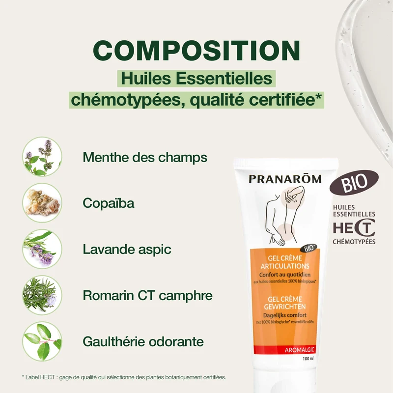 Gel crème - Articulations et muscles - Bio