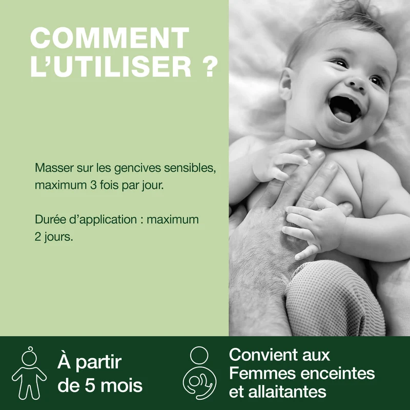 Gel gingival pour poussées dentaires - Bio