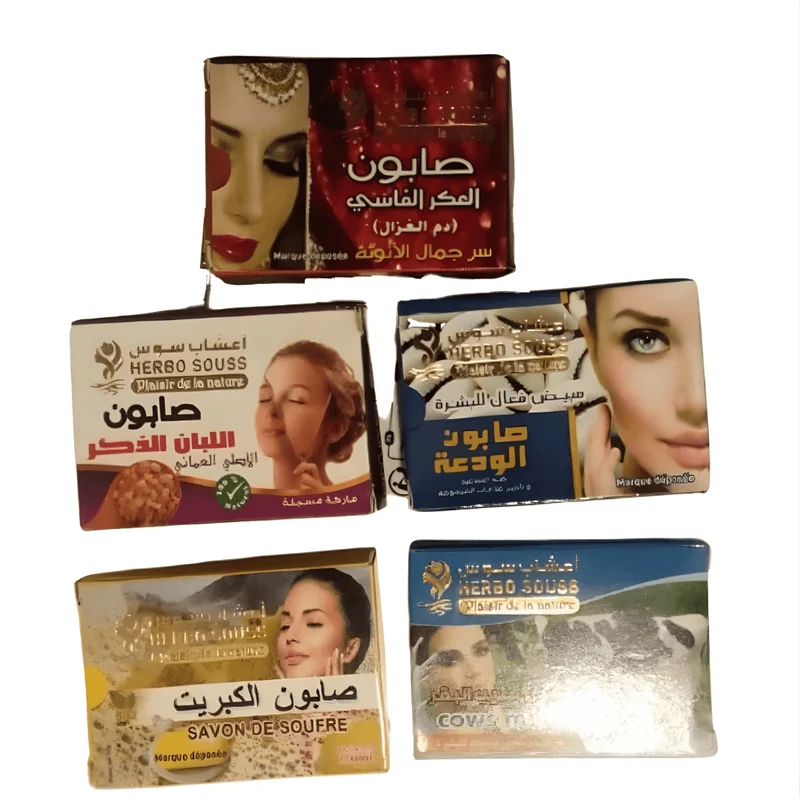 Pack de 5 Savons Naturels – Offre Spéciale Soin & Beauté