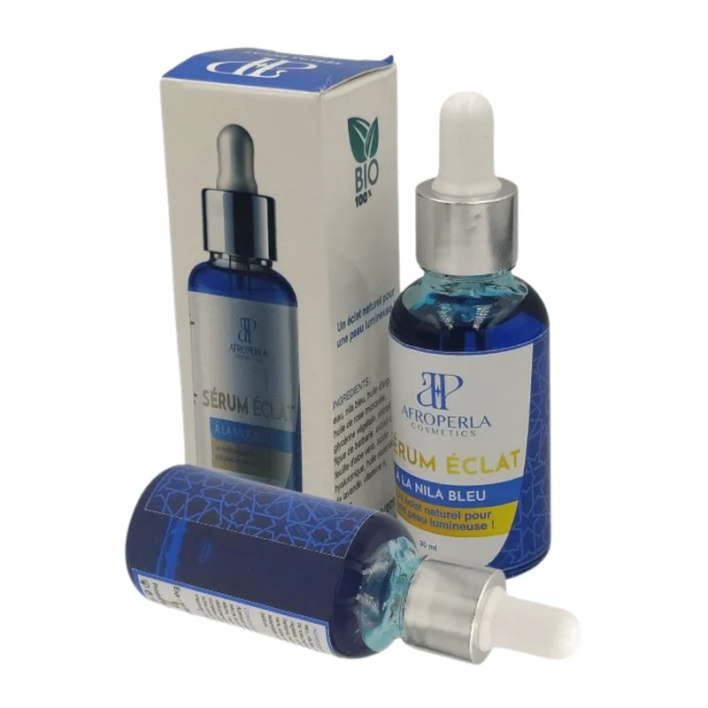 Sérum Éclat Nila Bleu 30ml – Hydratant & Éclaircissant