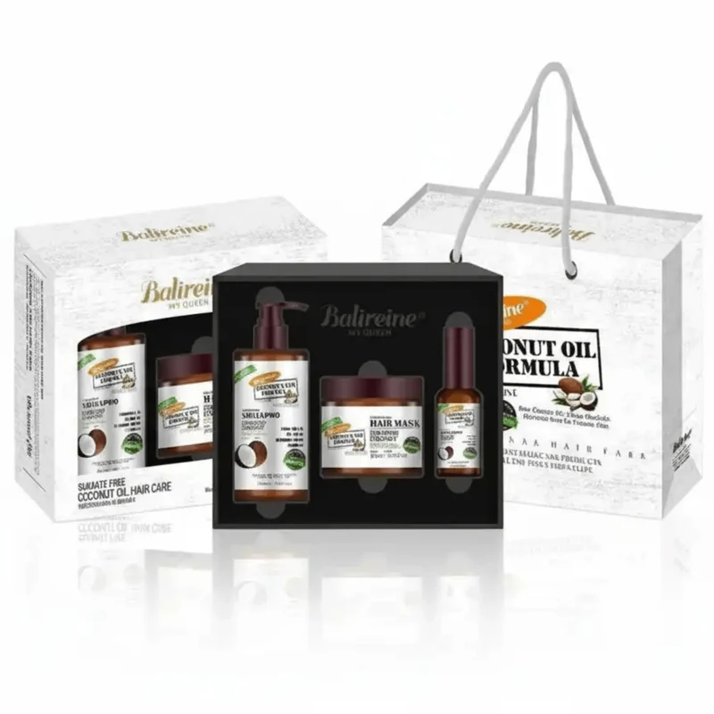 Pack Balireine Huile de Coco – Coffret Soin Capillaire 3x1