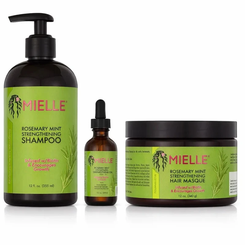 Pack Mielle Romarin Menthe Shampooing, Masque & Huile Fortifiante