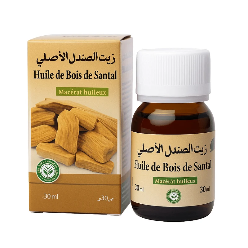 Huile de Bois de Santal 30ml – anti-âge et hydratante