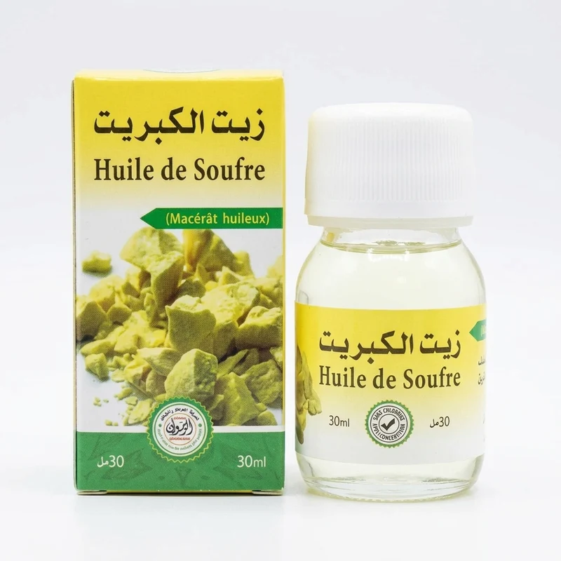 Huile de Soufre 30ml – Soin purifiant pour peaux à imperfections