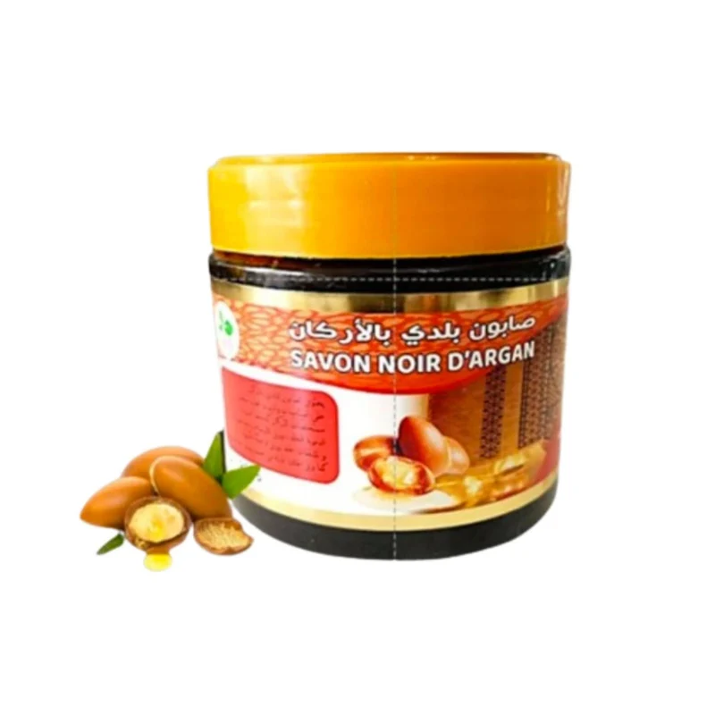 Savon Noir Beldi à l'Huile d'Argan 200g – Hydratation et anti-âge