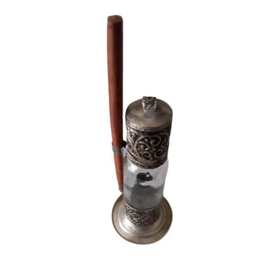 Boîte à Khôl en Verre et Cuivre – Artisanat marocain traditionnel
