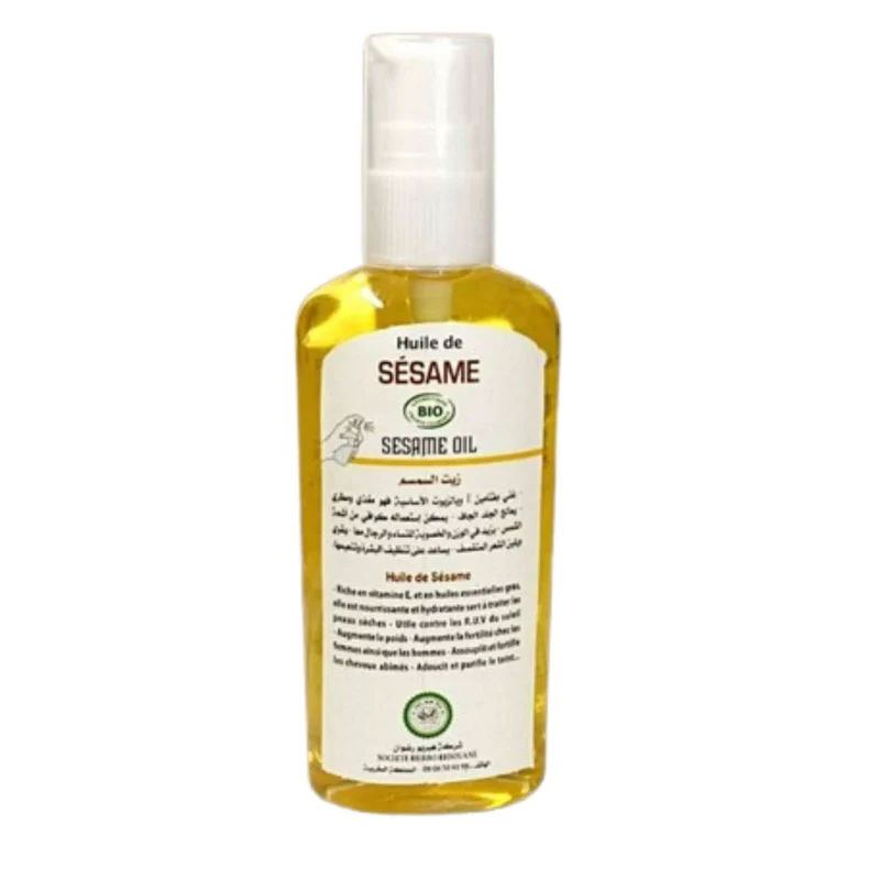 Huile de Sésame Pure en Spray 120ml – Peau, Cheveux & Cuisine