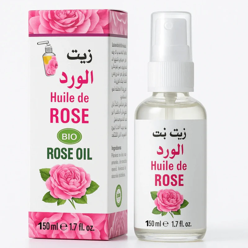 Huile de Rose Spray 120ml – Peau, cheveux & ongles