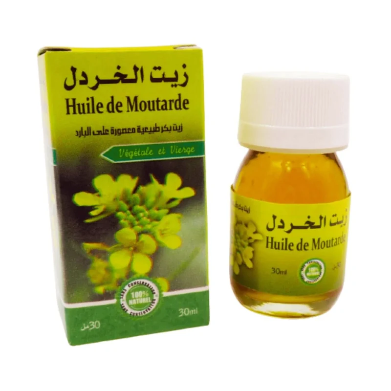 Huile de Moutarde Pressée à Froid – Massage & Peau 30ml
