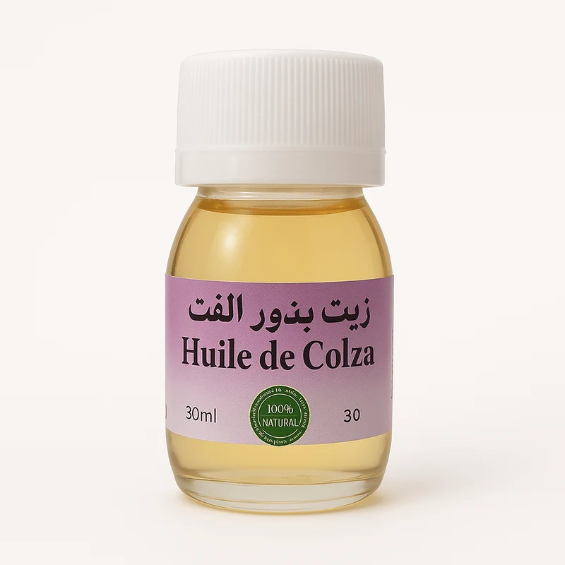 Huile de Colza Bio 100% Pure – Santé, Peau & Cheveux 30ml