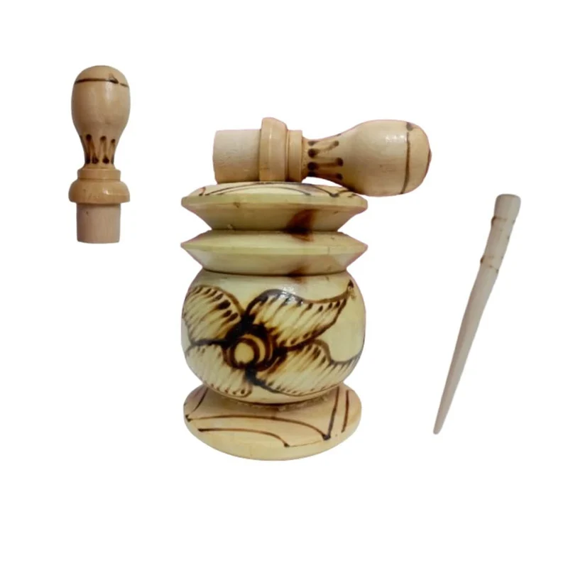 Boîte à Khôl Traditionnelle Fait Main – Design Élégant Artisan