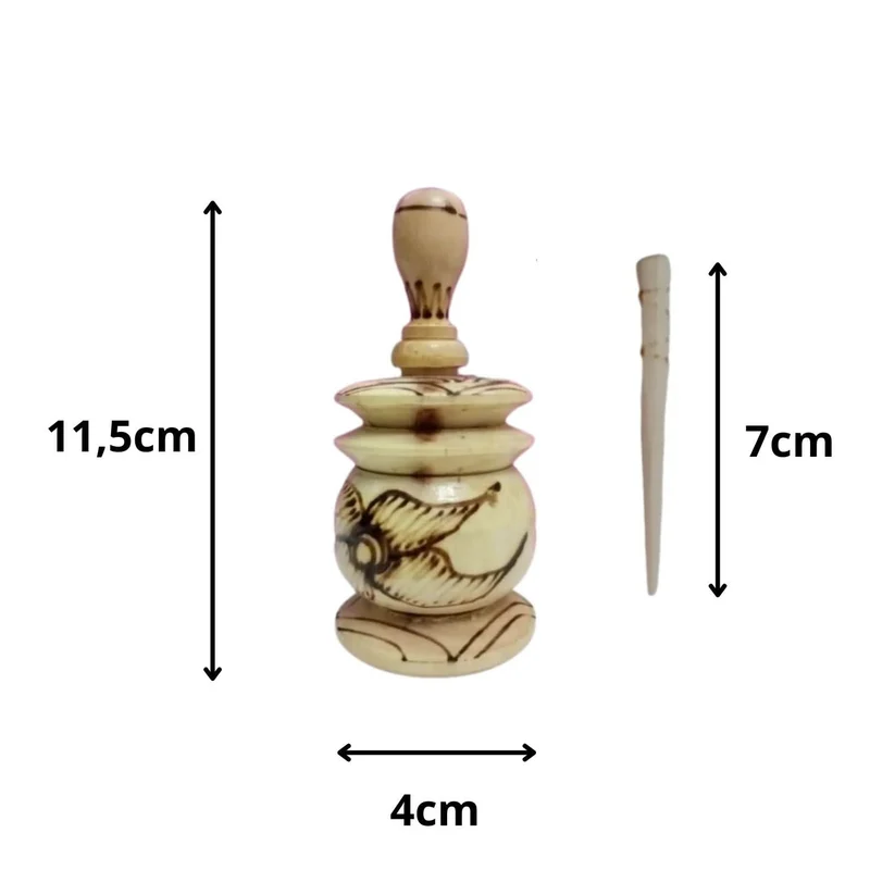 Boîte à Khôl Traditionnelle Fait Main – Design Élégant Artisan