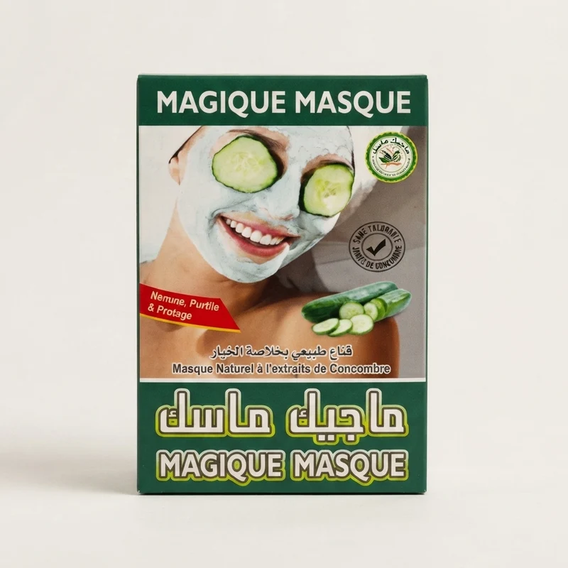 Masque Concombre 250g – Soin Naturel Visage | Origine Maroc