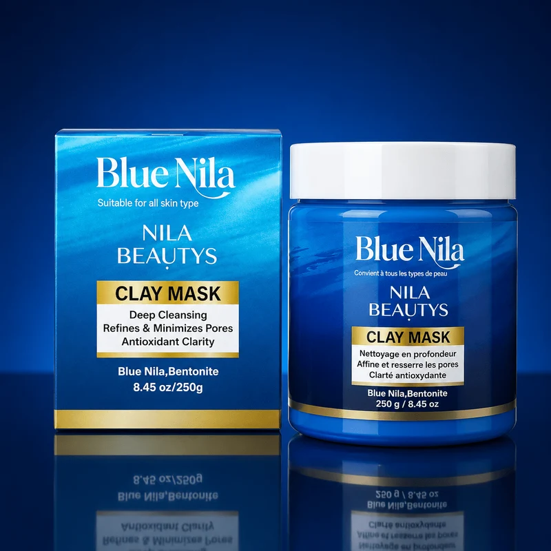Pack au Poudre de Nila Bleu | Masque + Crème à la Poudre de Nila