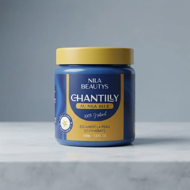 Chantilly Nila Bleu Karité Coco 200g – Soin Nourrissant