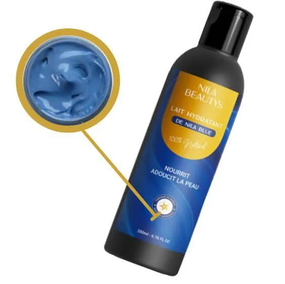 Lait Corporel au Nila Bleu 250ml – Hydratation & Éclat
