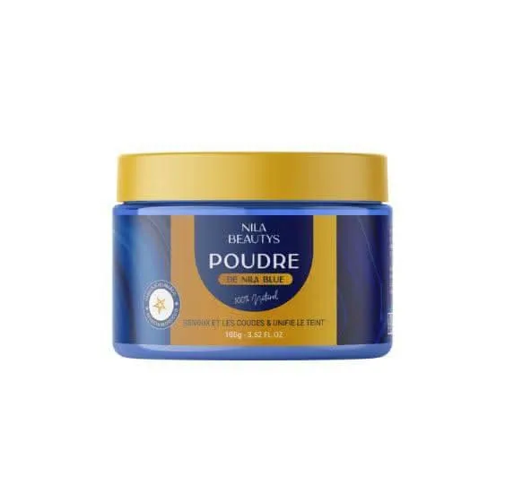 Poudre de Nila Bleu 100g – Éclat & Soin du Teint