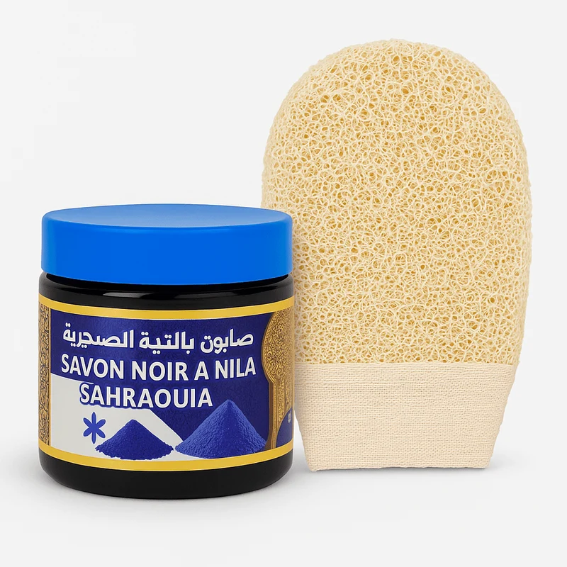 Savon Noir Beldi au Nila + Gant Kessa – Rituel Hammam