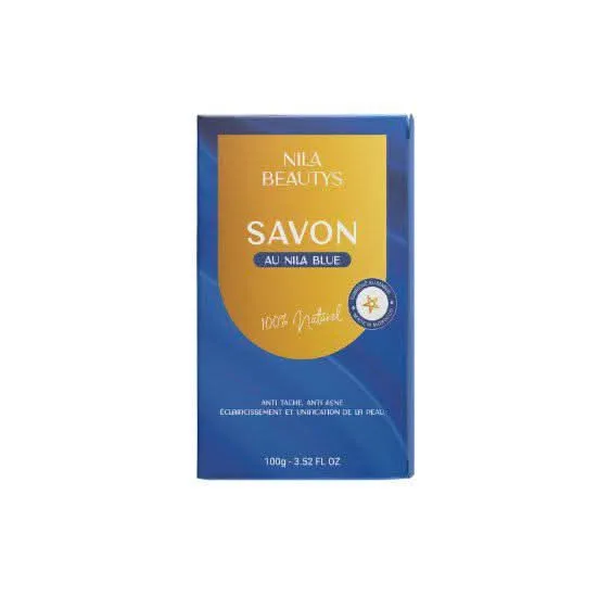 Savon au Poudre au Nila Bleu 100g – Nettoyage Doux & Éclat du Teint