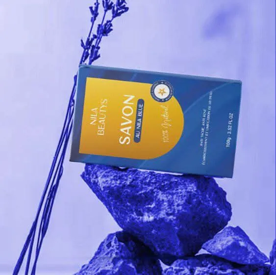 Savon au Poudre au Nila Bleu 100g – Nettoyage Doux & Éclat du Teint