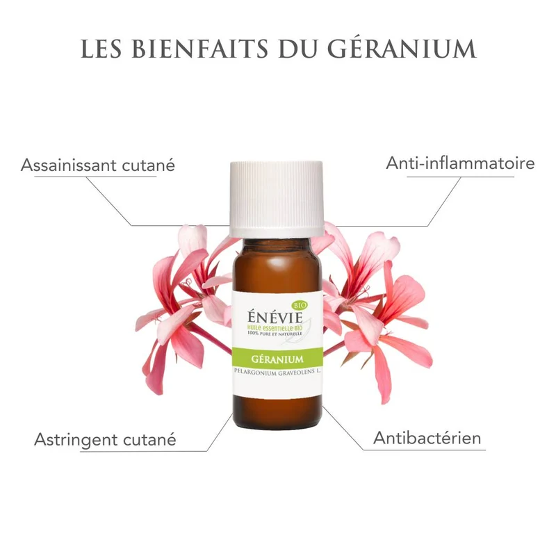 Huile essentielle de Géranium BIO 10ml