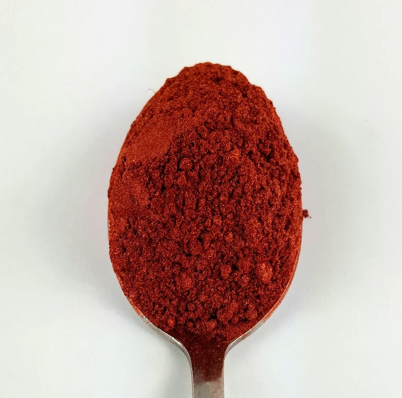 Poudre de mica cosmétique orange du désert