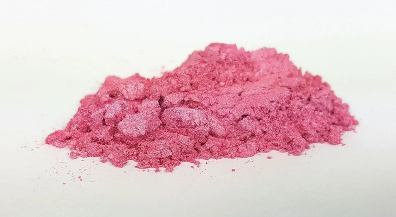 Poudre de mica cosmétique rose fraîche