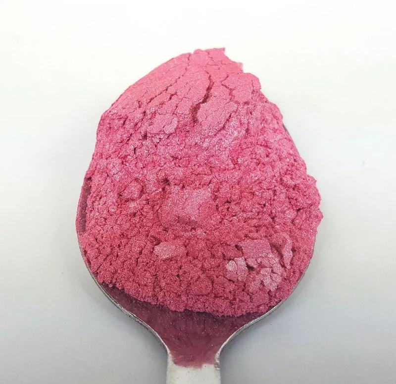 Poudre de mica cosmétique rose fraîche