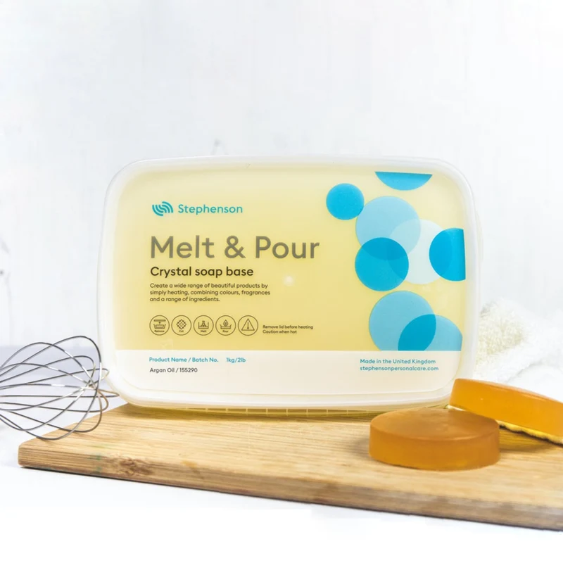 Base de savon fondant et coulant à l'huile d'argan - Sans SLS SLES