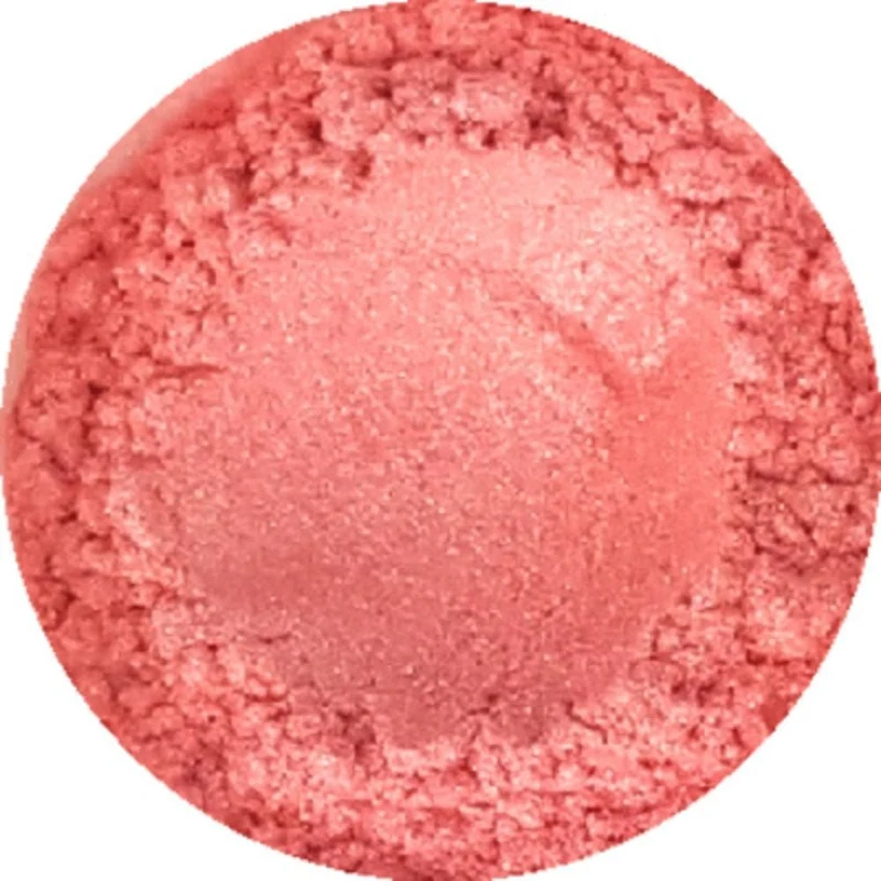 Poudre de mica cosmétique rose rougi