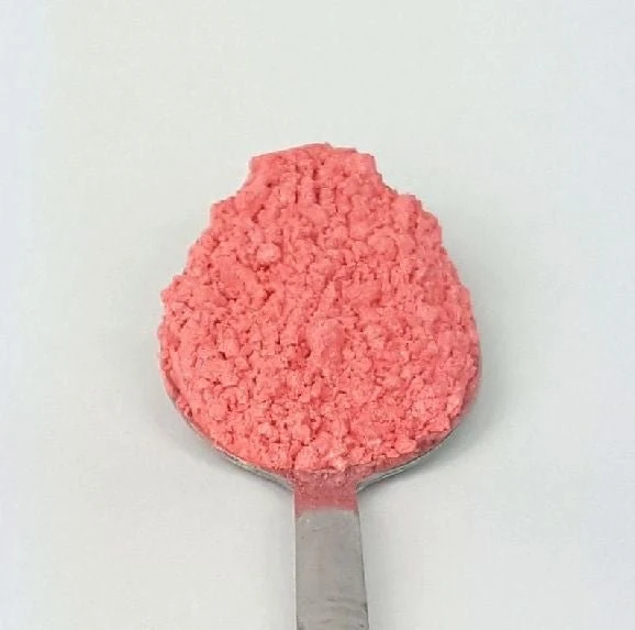 Poudre de mica cosmétique rose rougi