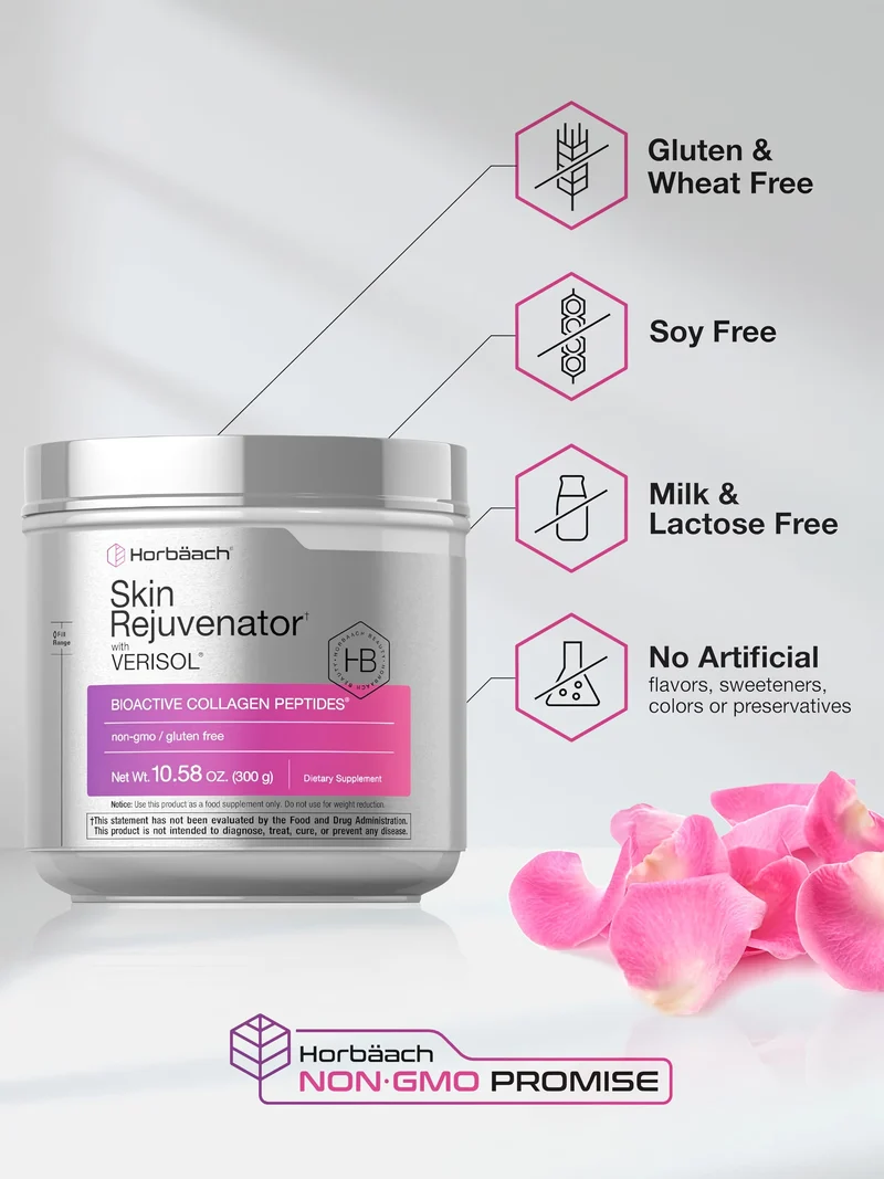Skin Rejuvenator Verisol Collagen Peptide Powder, 10.58 oz (300g) Bottle